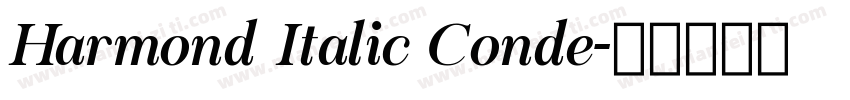 Harmond Italic Conde字体转换
